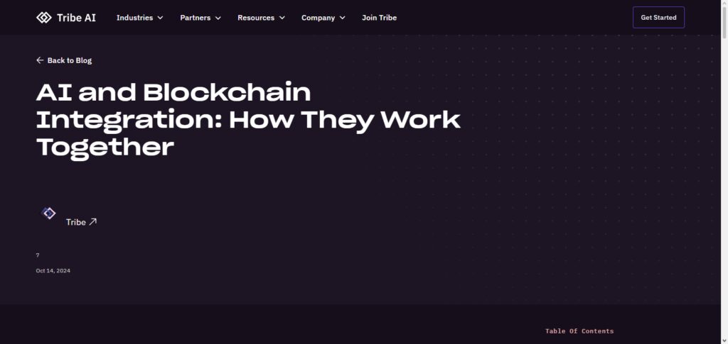 AI + Blockchain Integration