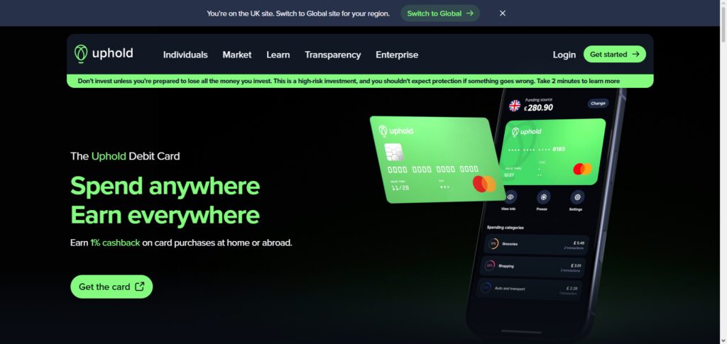 Uphold Debit Card