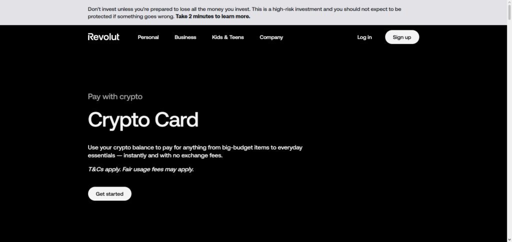 Revolut Crypto Card