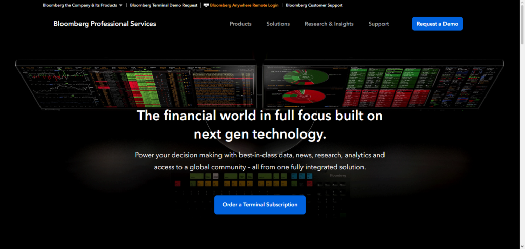 10 Best Real-Time Market Analysis Software Tools (2026) 2 Bloomberg Terminal
