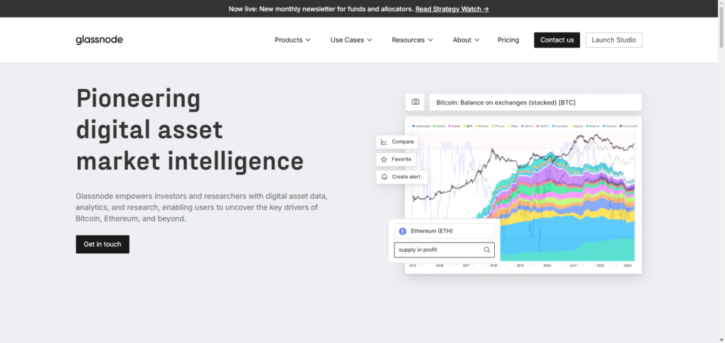 10 Chainalysis Alternatives: Best Blockchain Analytics Tools 2 .Glassnode