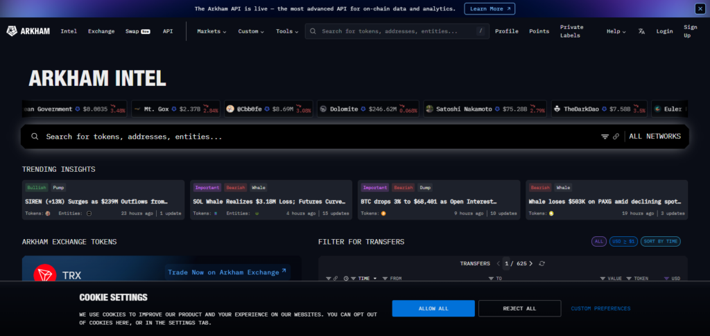 10 Chainalysis Alternatives: Best Blockchain Analytics Tools 3 Arkham Intelligence