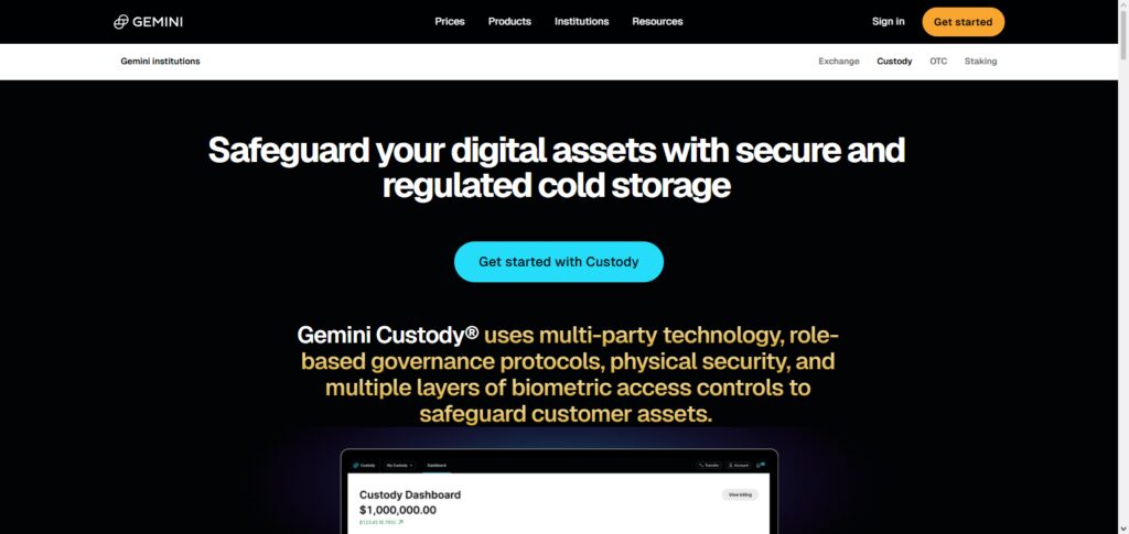 11 BitGo Alternatives: Custody & Security Providers 6 Gemini Custody