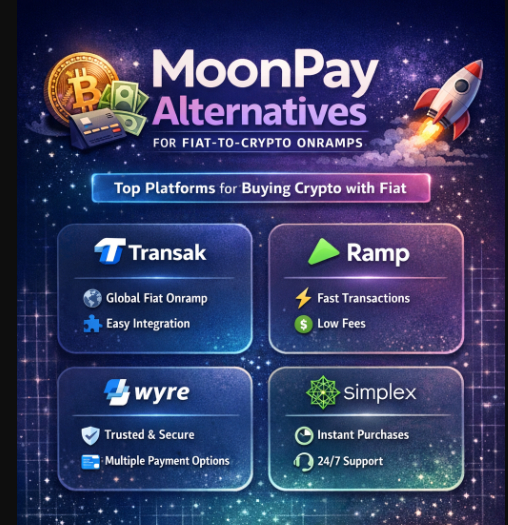 10 MoonPay Alternatives for Fiat-to-Crypto Onramps