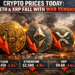 Crypto Prices Today: BTC, ETH & XRP Fall With War Tension
