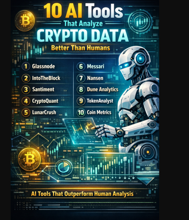 10 AI Tools That Analyze Crypto Data Better Than Humans