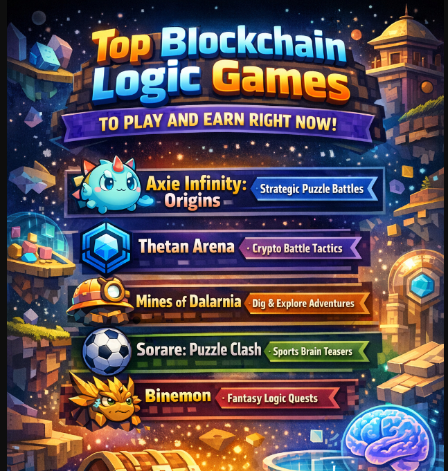 10 Top Blockchain Logic Games to Play and Earn Right Now
