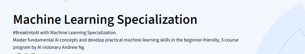 Machine Learning Specialization
