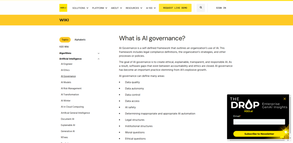 H2O. ai AI Cloud Governance