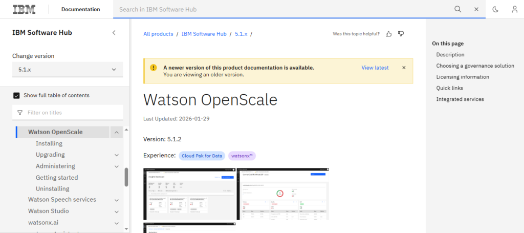 IBM Watson OpenScale