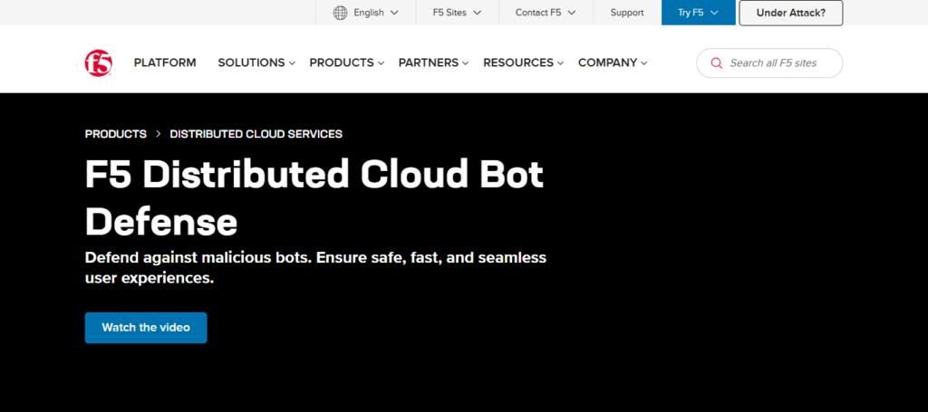 F5 Distributed Cloud Bot Defense