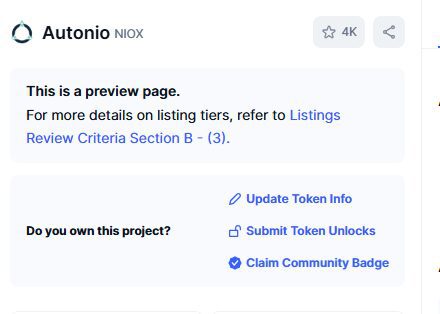 Autonio NIOX Terminal
