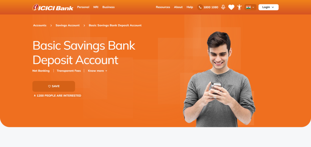ICICI Bank Basic Savings Account