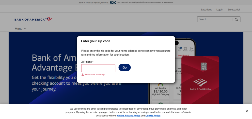 Bank of America Advantage Banking (Payroll-qualified)