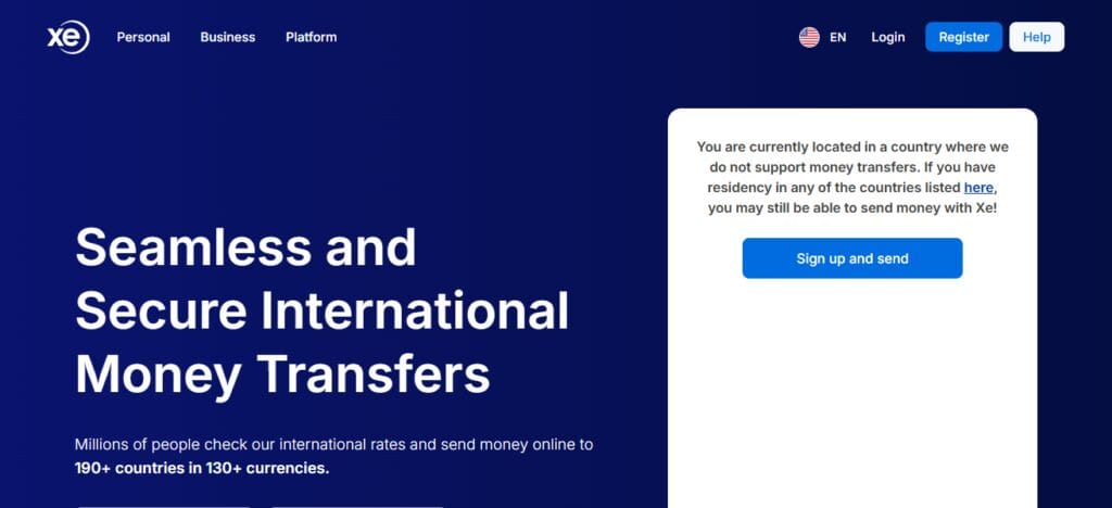 Xe Money Transfer