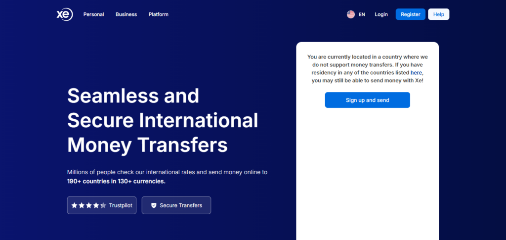 Xe Money Transfer