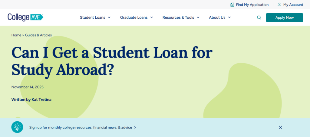 College Ave International Loans