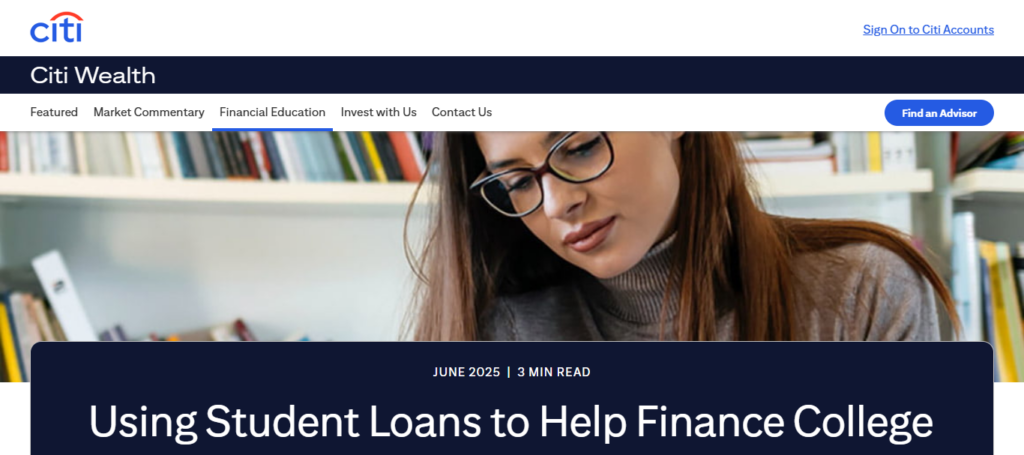 Citibank International Student Loans