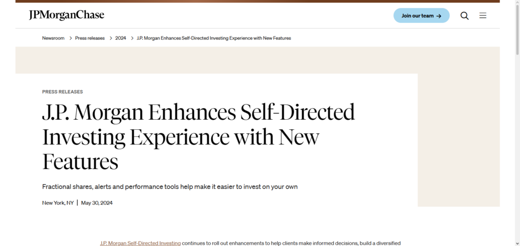 J.P. Morgan Self‑Directed Investing