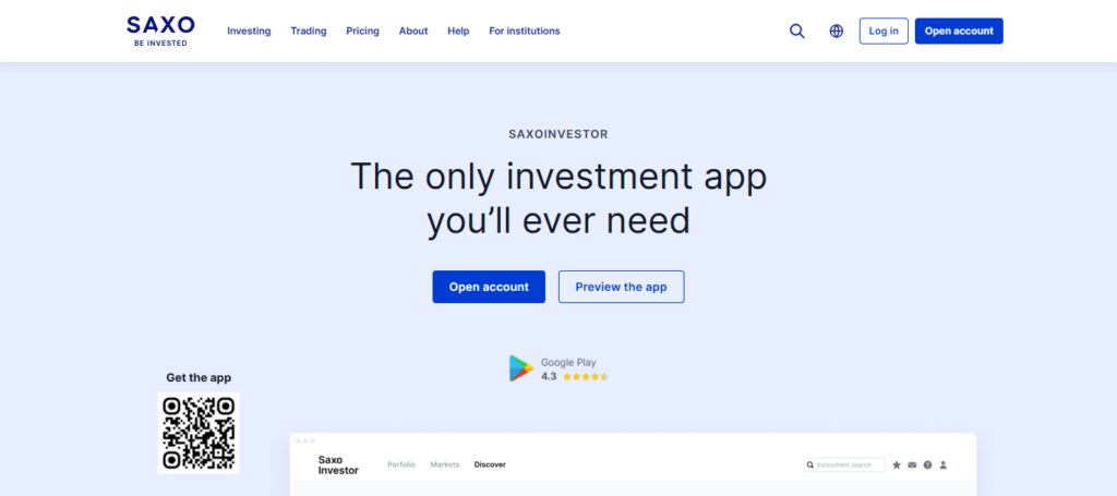 Saxo Bank Investor App