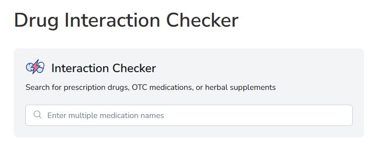 Drug Interaction & Error Detection