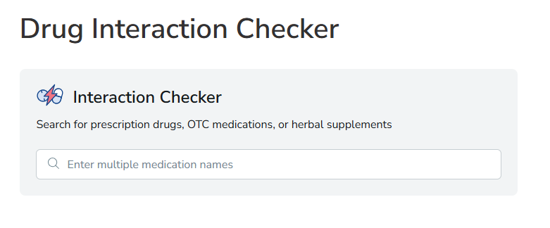 Drug Interaction & Error Detection
