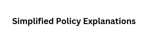 Simplified Policy Explanations