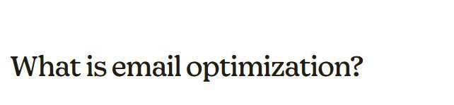 Email Marketing Optimization
