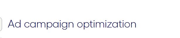 Ad Campaign Optimization