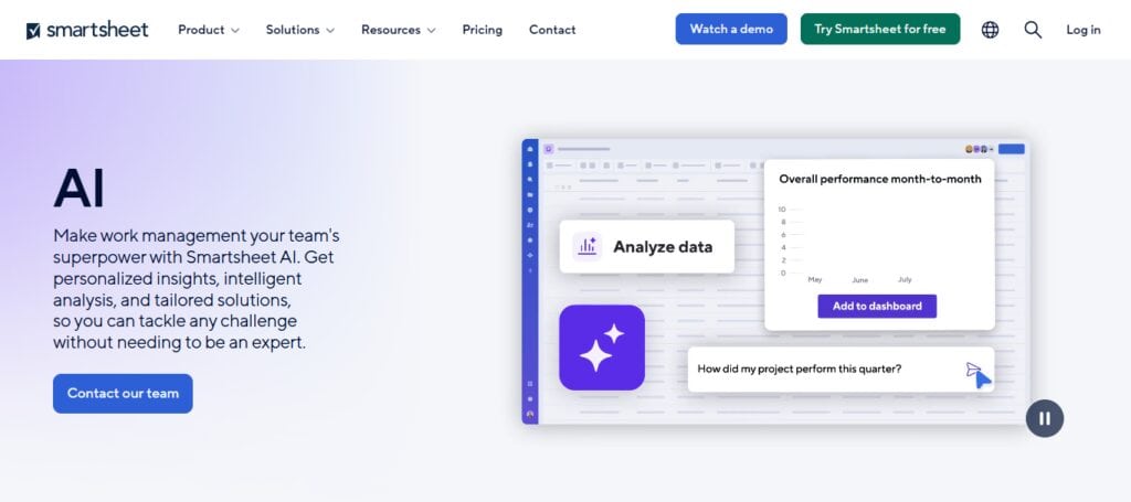  Smartsheet AI