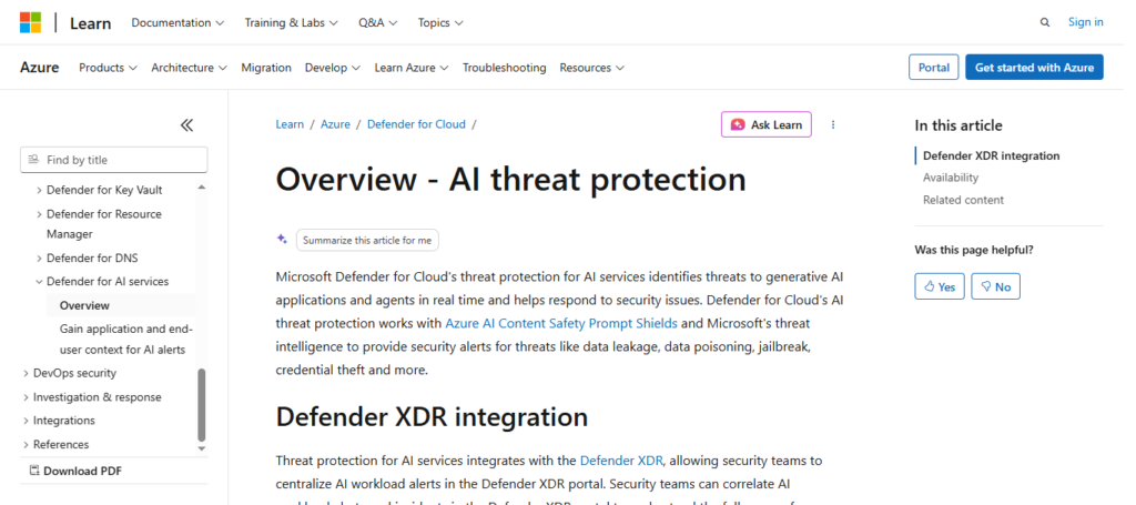 Microsoft Defender AI 