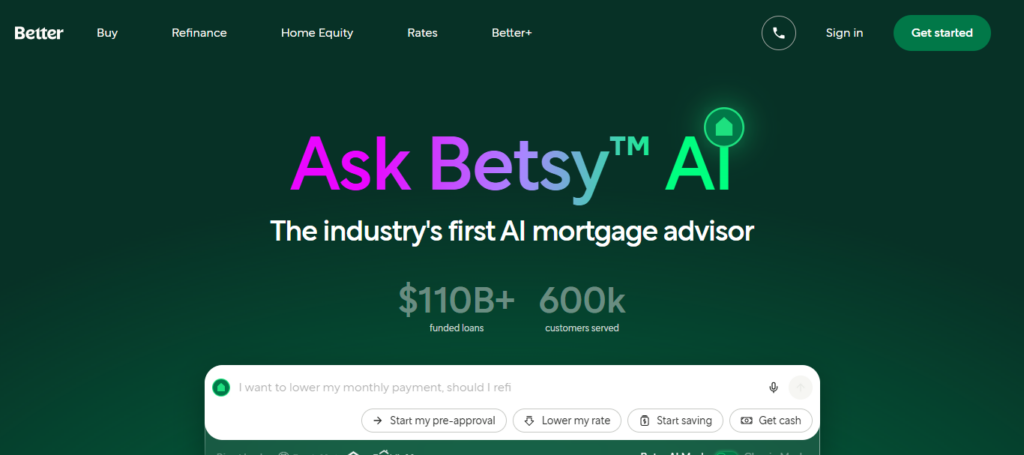 Better.com AI Mortgage Assistant