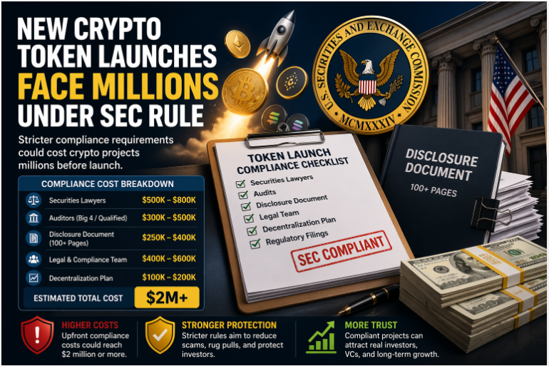 New Crypto Token Launches Face Millions Under SEC Rule