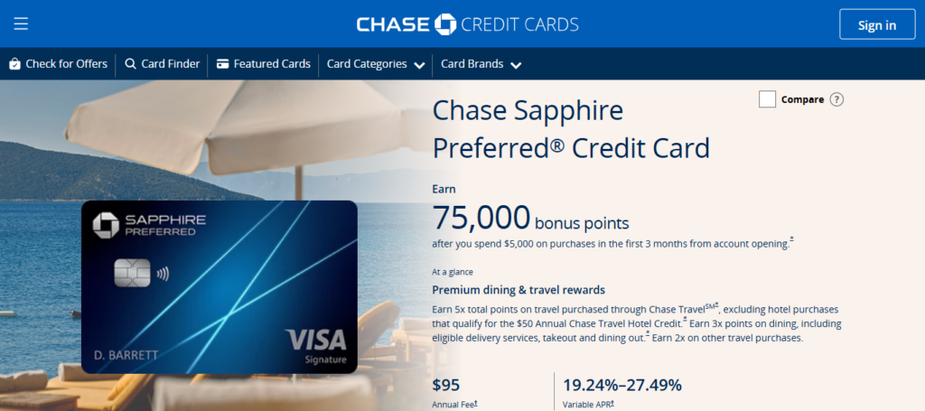 Chase Sapphire Preferred®