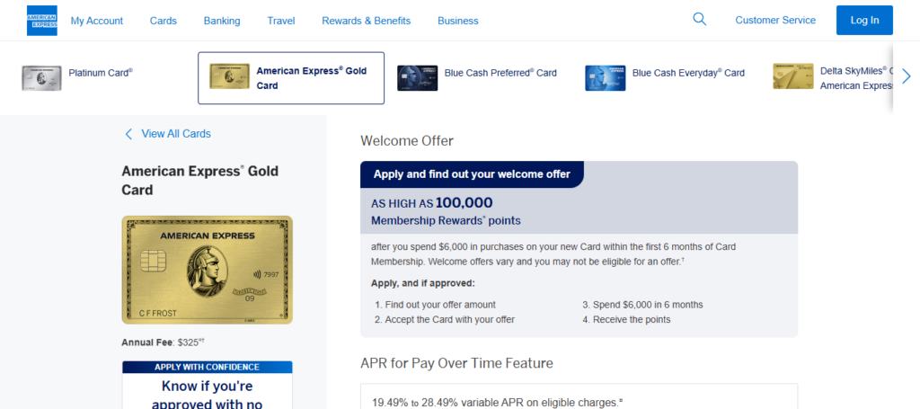  American Express® Gold Card