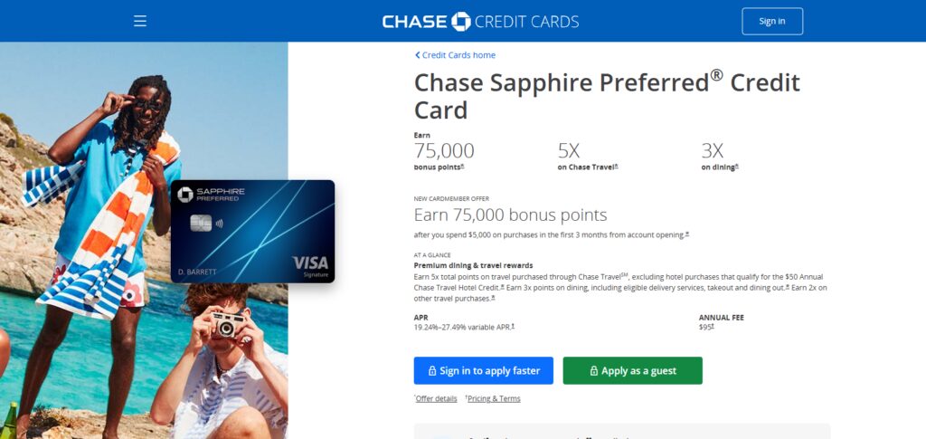 Chase Sapphire Preferred® Card