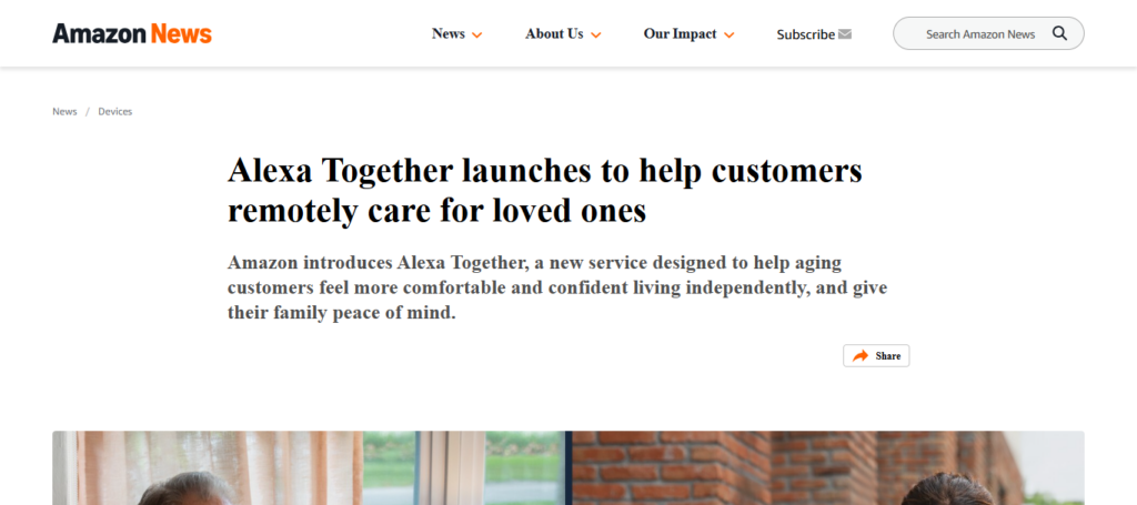 Amazon Alexa Care Hub