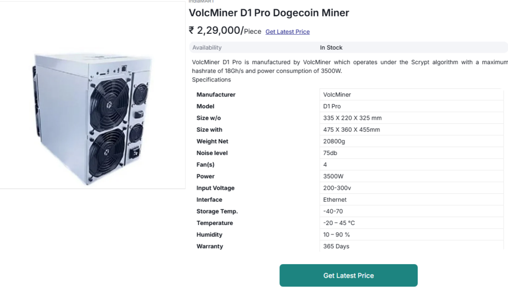 VolcMiner D1 Pro