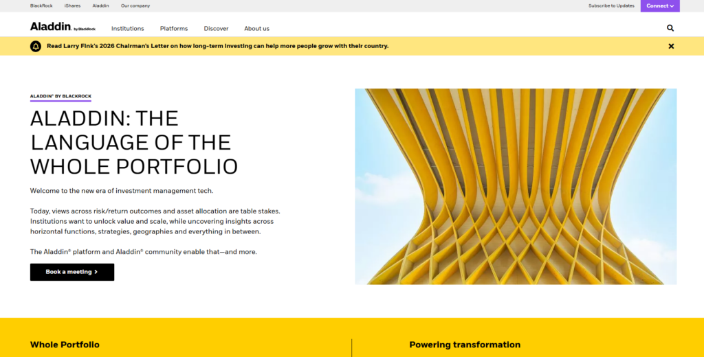 10 AI Systems That Adjust Finances During Market Crashes 4 BlackRock Aladdin