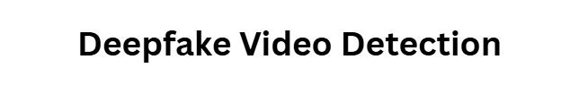 Deepfake Video Detection