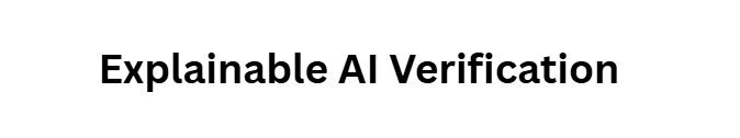 Explainable AI Verification