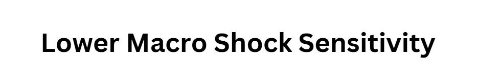 Lower Macro Shock Sensitivity