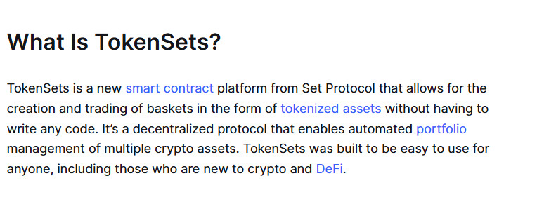 10 AI Tools That Turn Crypto Profits into Automated Savings Plans 7 TokenSets (Enzyme / Set Protocol)