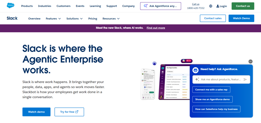 Salesforce + Slack
