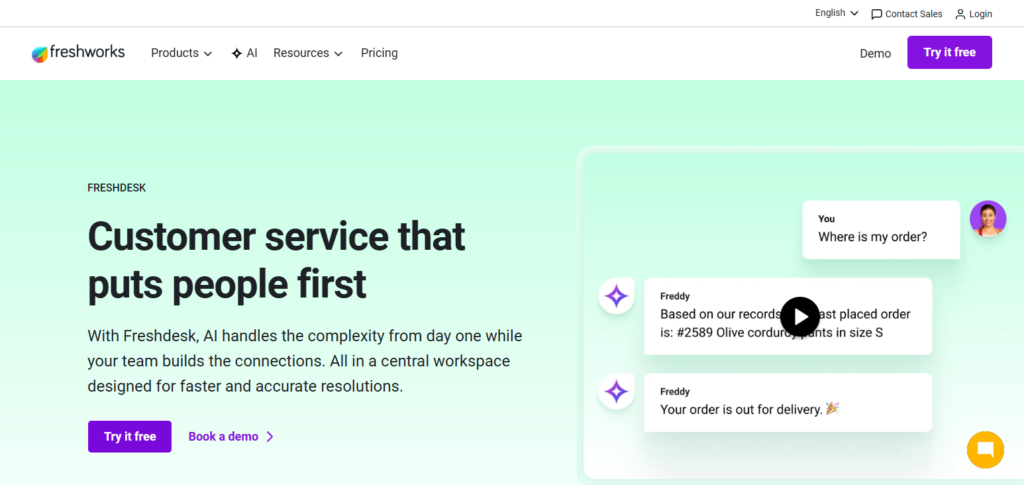 Freshworks (Freshsales + Freshdesk)