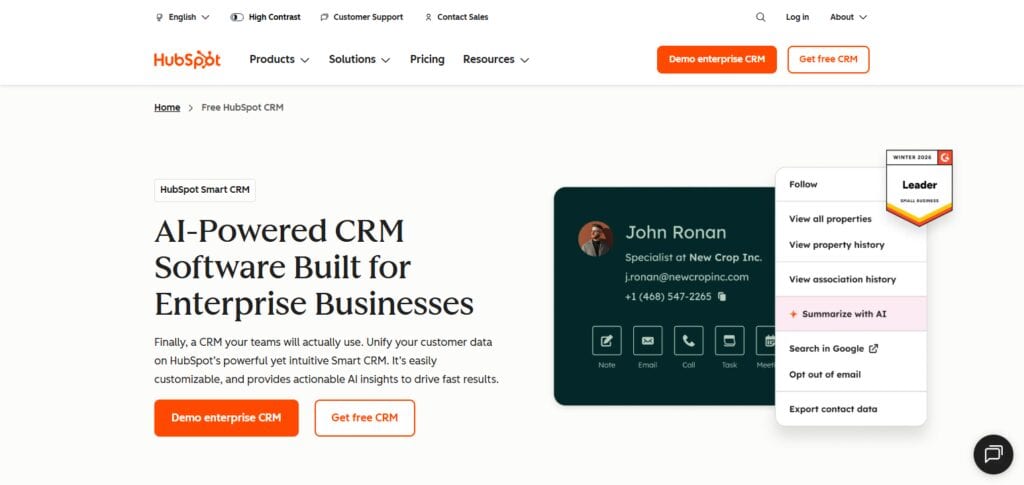 HubSpot CRM Suite