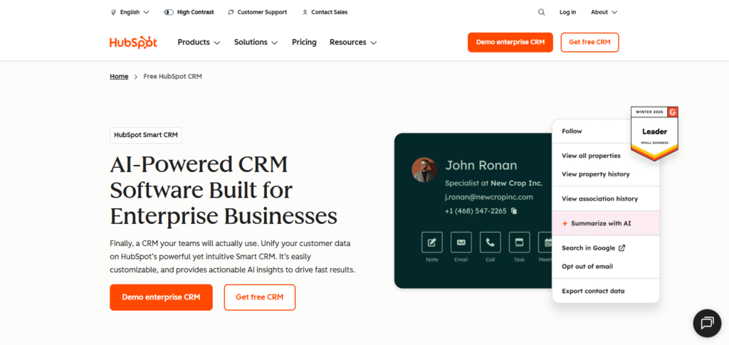 HubSpot CRM Suite