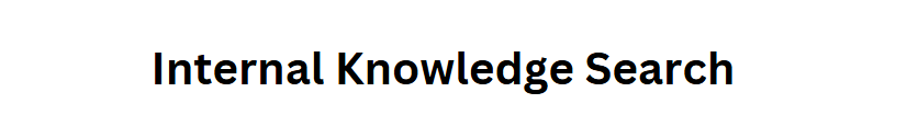 Internal Knowledge Search