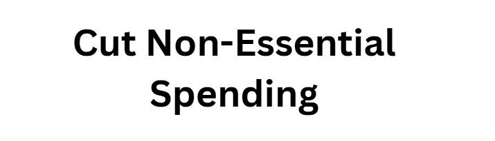 Cut Non-Essential Spending