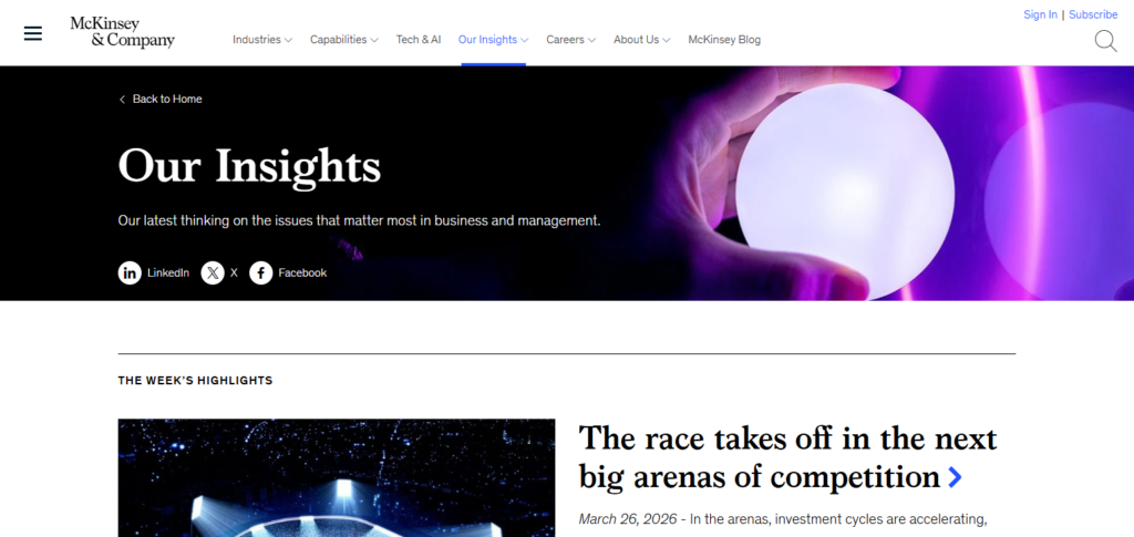 The 10 Best Finance Blogs for Corporate Professionals 3 McKinsey Insights